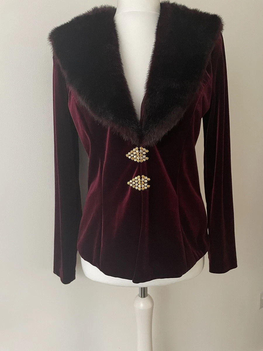 Faux 2025 velvet jacket