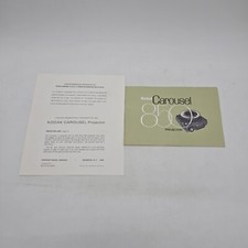 Vintage KODAK Carousel 850 Projector Owner's Instruction Manual