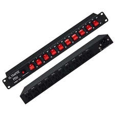 UltraPoE 10 Outlets 1U Rack Mount Power Strip, 100-240V/15A/1800 PDU10-SP 