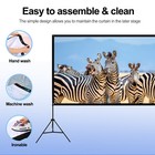 100" Projector Screen with Stand Portable Theater Projection 16:9 4K HD Outdoor — photo 3
