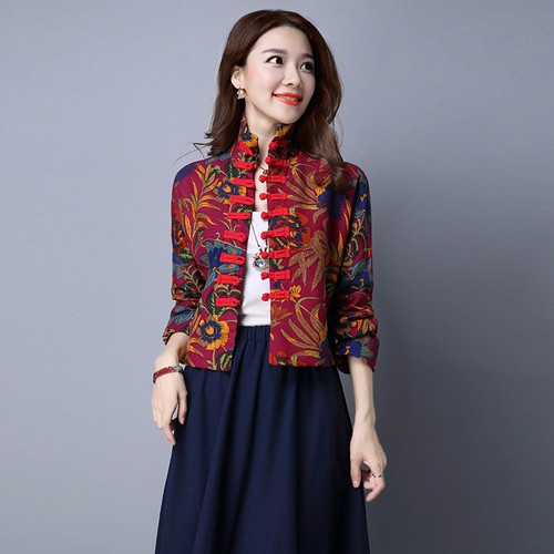 UK Womens Ladies outwear Chinese Style 