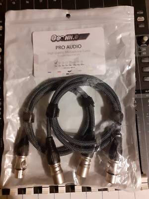 10 XLR Kabel HOCHWERTIGE DMX Beleuchtung, 1m geohn.g pro audio Aufnahmestudio FX