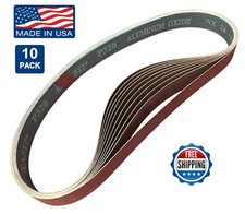 1" x 30" Sanding Belts, 10 pack, 320 grit, AL Oxide, Knife Blade Makers / Making