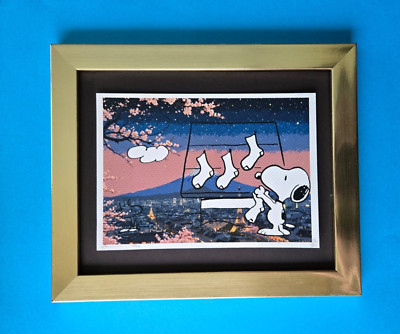 DEATH NYC Signed Original Hand Signed  Print Framed LtEd COA My Snoopy in Tokyo