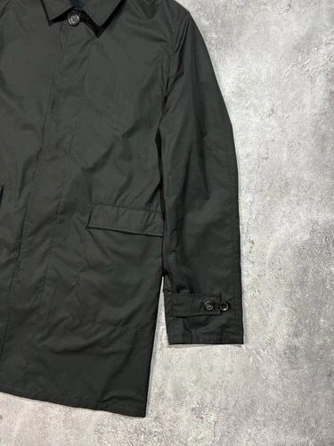 ⁠VTG Calvin Klein Collection Italy Reversible Coat Jacket Mens L 50 Dark Navy⁠ image 14