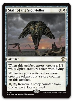 Staff of the Storyteller #111 NM Commander: Secrets of Strixhaven SOC Magic MTG