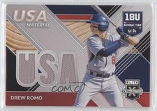 2020 Panini Elite Extra Edition USA Baseball Material Black Drew Romo 0c6