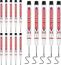 15 PCS Long Head Deep Hole Marker Pens,20Mm Long Nib Marker,Longs Nose Markers,W