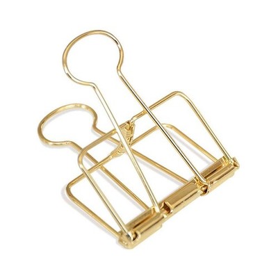 12Pcs Hollow Out Long Tail Wire Binder Clips Paper Binder Clip Large 51mm (La...