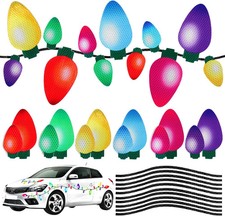 70Pcs Christmas Car Refrigerator Reflective Magnetic Christmas Lights Set,Car Ma
