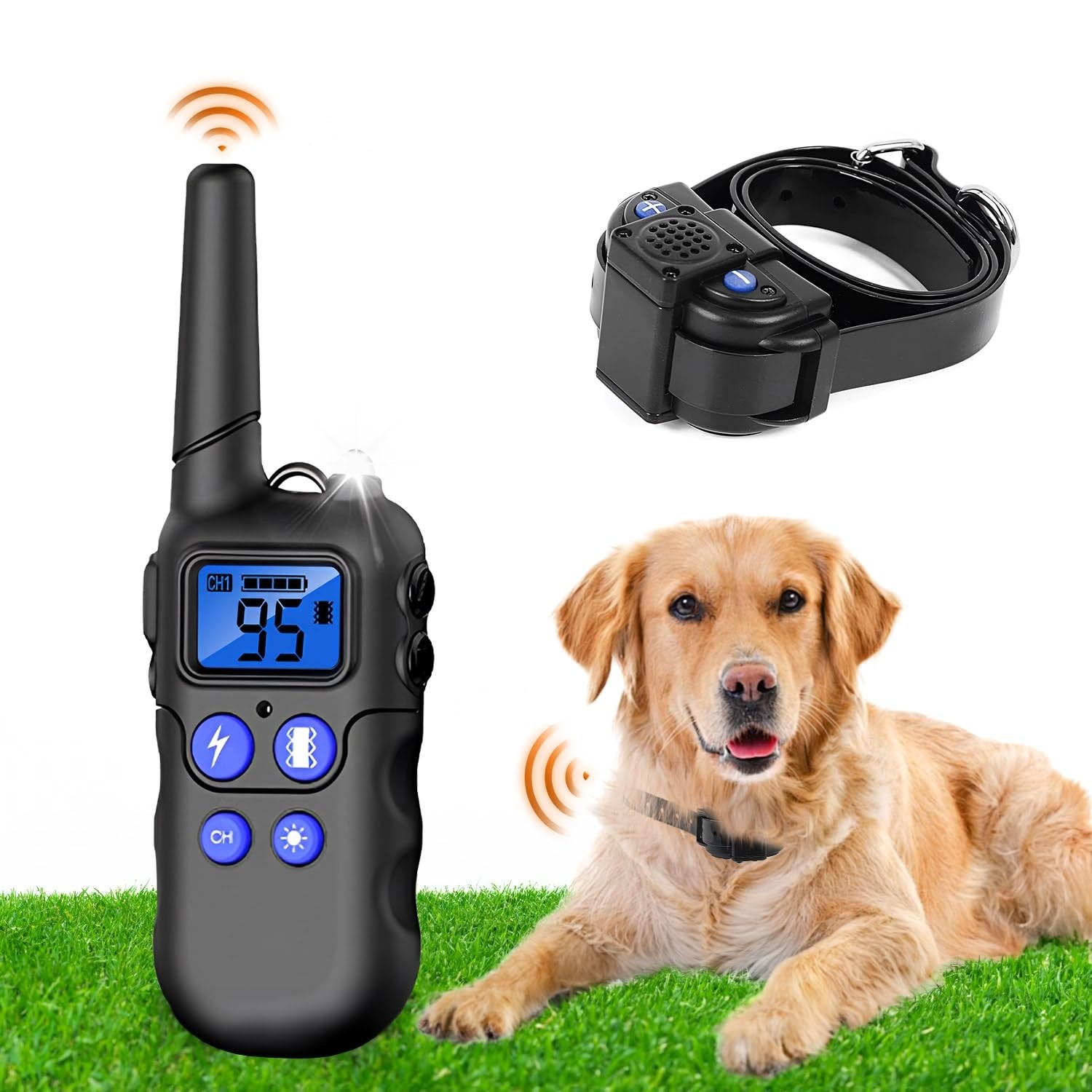 6500ft Range Dog Training Shock Collar with Walkie Talkie Feature