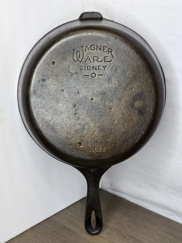 Vintage Wagner Deep Skillet 1088S Sidney -O- #8 Cast Iron Chicken Fryer Restored