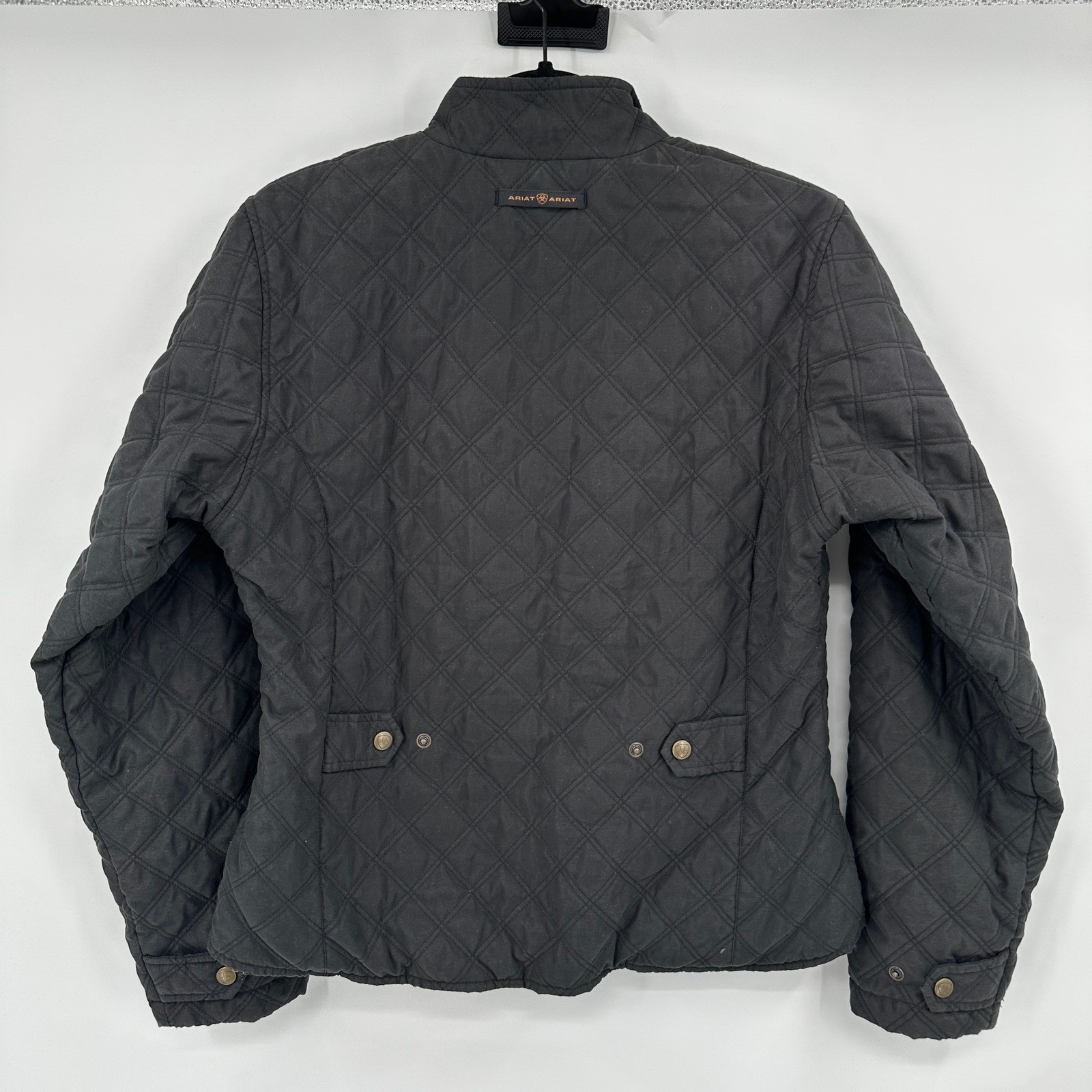 Ariat Quilted Full Zip Jacket Black Women's Size Small