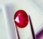 Natural Red Ruby 2 Ct Certified Loose Gemstone Oval Cut Unheated A+ Gems S175