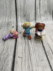 Vintage Cabbage Patch Kid Figures Lot Of 3 Mini Figurines PVC Rubber