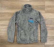 Patagonia Women's Re-Tool Full Zip Fleece Jacket XS Gray Blue Outdoor 25476