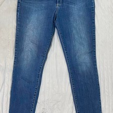 Dark wash high rise skinny jeans SZ 12