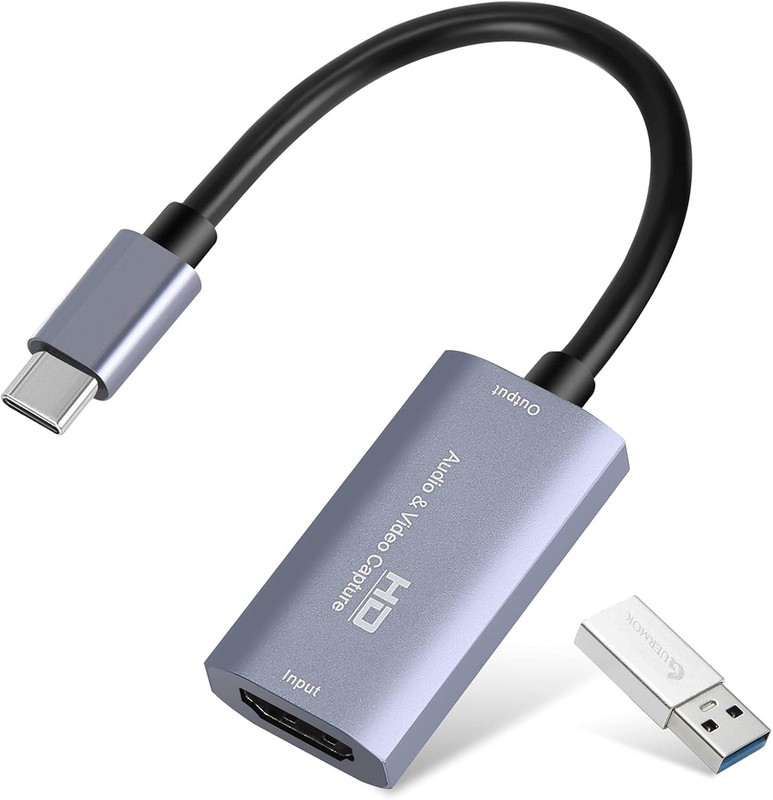 Video Capture Card, USB3.0 HDMI to USB C Audio Capture Card, 4K 1080P 60FPS Capt
