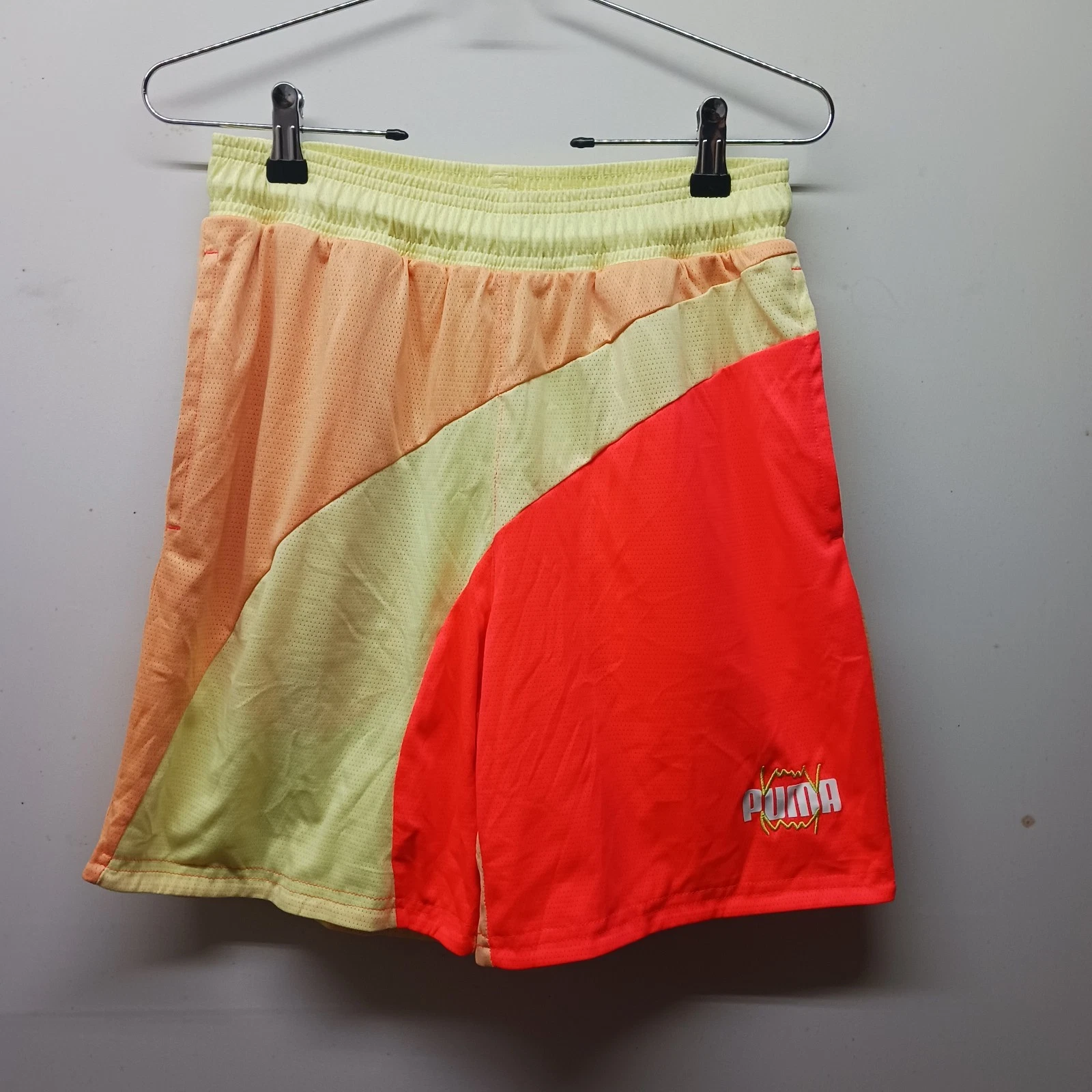 Puma SE Way 1 DE 91074 Herzogenaurach pantaloncino giallo e arancione uomo piccolo tasche