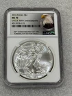 2016 Silver Eagle NGC MS70 ~~ Rare Bald Eagle Label  ~~ No Spots (172)