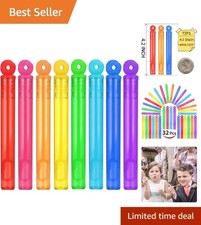 Bulk Mini Bubble Wands Set: 32 Fun Colors Perfect for Kid Parties and Events