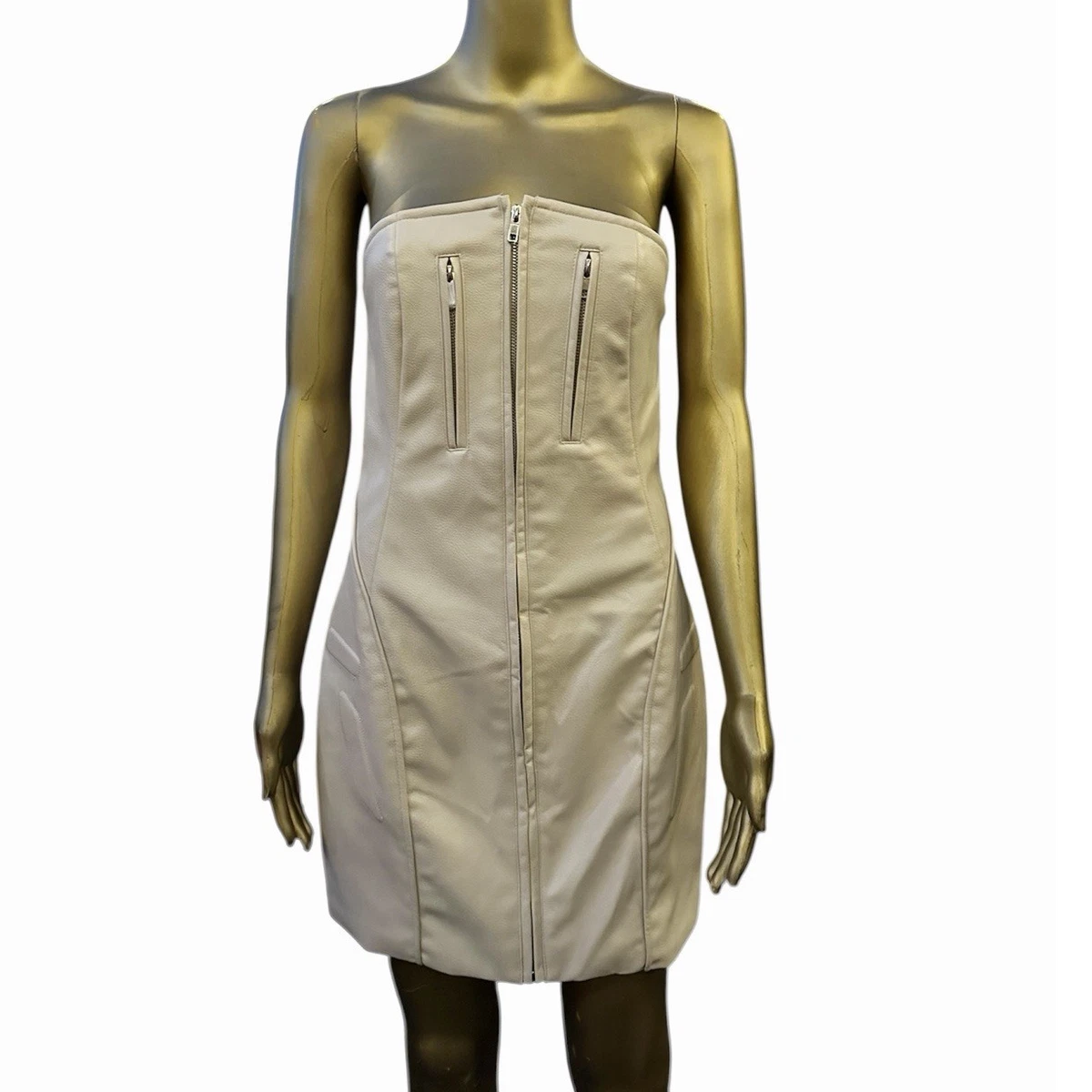 chinese dress ladies Faux Leather Shirt Dress main image 0