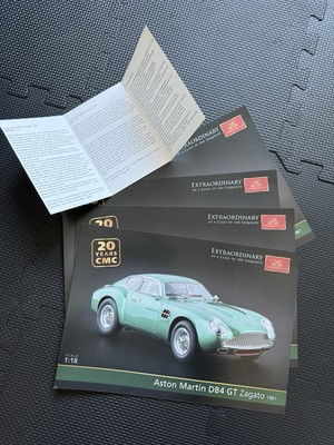 CMC Aston Martin DB4 GT Zagato Booket + Info Card