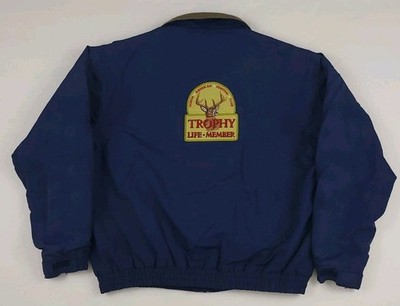 Vintage Cabela's Fleece Lined Jacket North American Hunting Club Member Patch XL