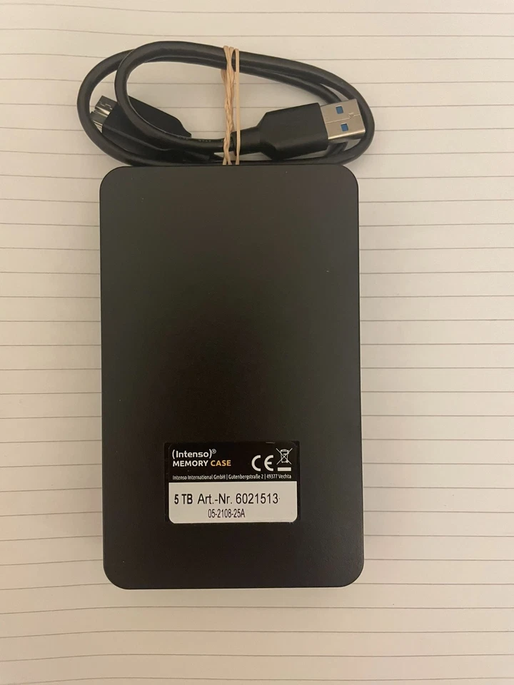Intenso USB Festplatte 5TB Tragbare externe Festplatte 