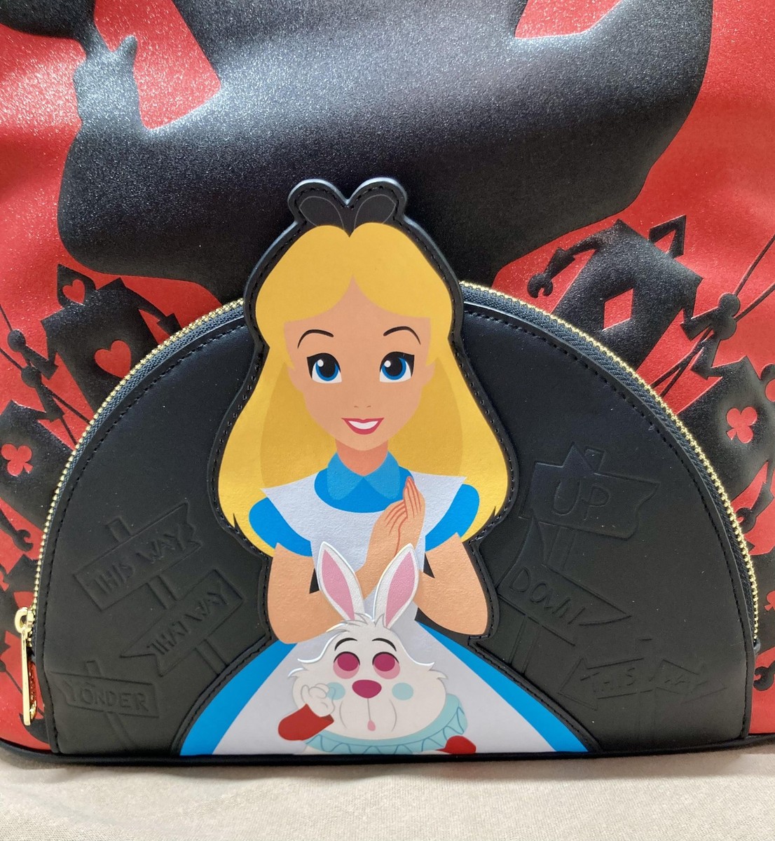?❤️disney Loungefly Alice in Wonderland villains queen of hearts bag Alice in Wonderland Exclusive Queen of Hearts Crossbody Bag  main image 4