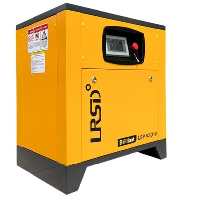 2026 LRSD 10 HP Rotary Screw Air Compressor VFD VSD 208V-230V Single Phase