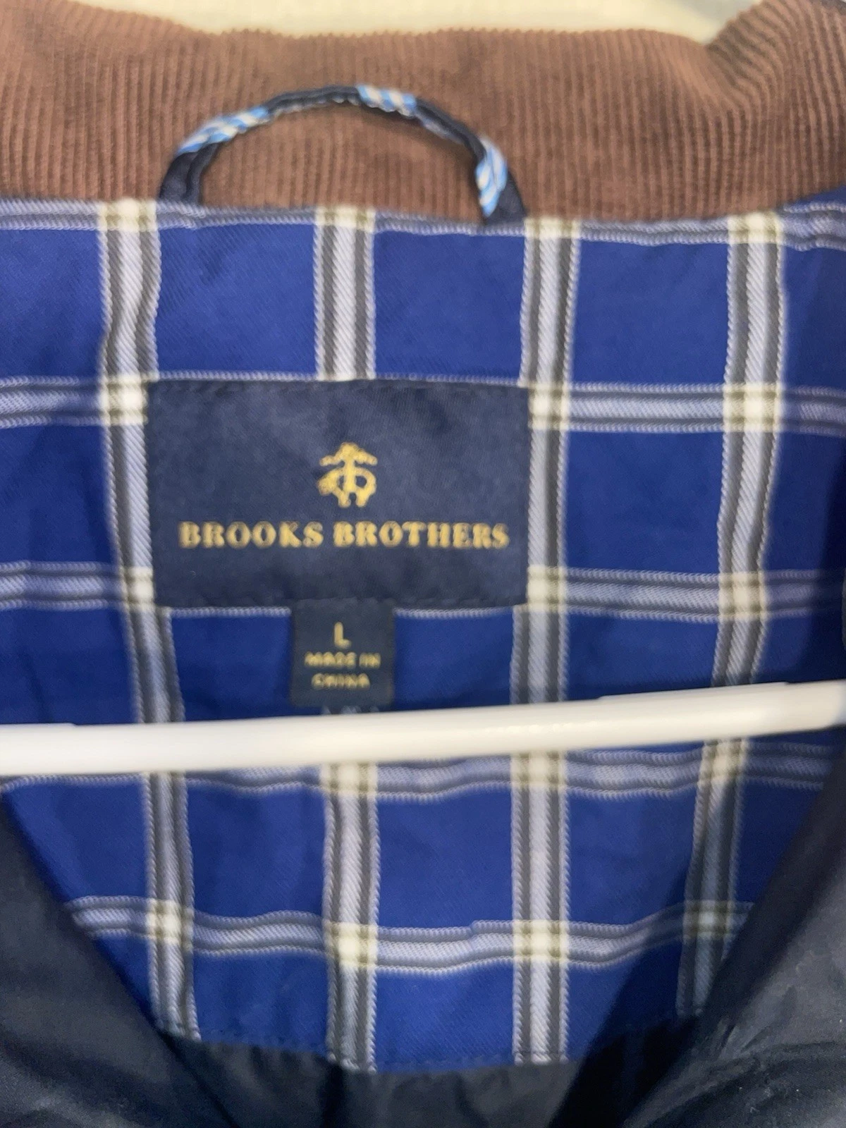 Brooks Brothers Men's Navy Blue Paddock Diamond Quilted Vest Size Large EUC - product detail image 2