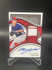 2023 Panini Immaculate Collection - Prospect Patch Autographs Mick Abel #17 Red