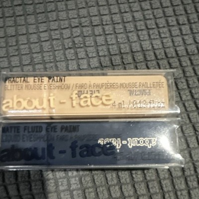 2x about-face Fractal Eye Paint Mousse Eyeshadow - Brown Shade, Glitter, 4 ml