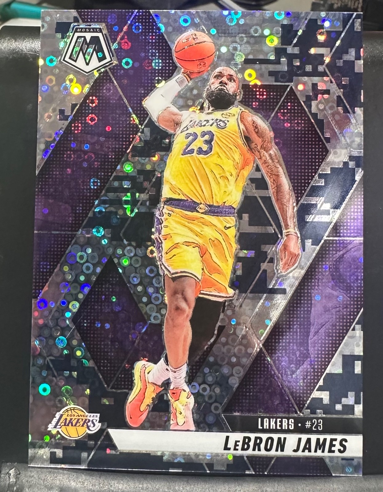 2024-25 Panini Mosaic Lebron James Blue Camo Fast Break /35 #180