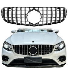 Sport Panamericana GT Grill Chrom Schwarz Für Mercedes GLC X253 C253 2015-2019 Sport Panamericana GT Grill Chrom Schwarz Für Mercedes GLC X253 C253 2015-2019