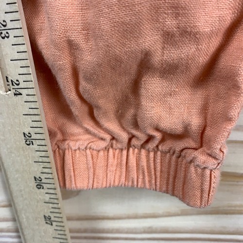 Athleta Cabo Linen Joggers Womens 2 Mid Rise Pull On Peach Travel Beach - Picture 5 of 14