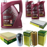 MANN-FILTER Inspektionspaket Mannol 8L Energy Combi Ll 5W-30