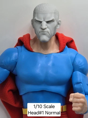 3d Print UNBEATABLE BOY VILTRUMITE THRAGG HEAD#1 1:10  7" SELECT DC MULTIVERSE