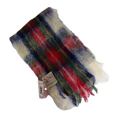 Scotland Mohair Glen Cree Ltd Vintage Plaid Scarf Winter Galloway