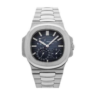 Patek Philippe Nautilus Moonphase Steel Auto 40mm Blue Dial Watch 5712/1A-001