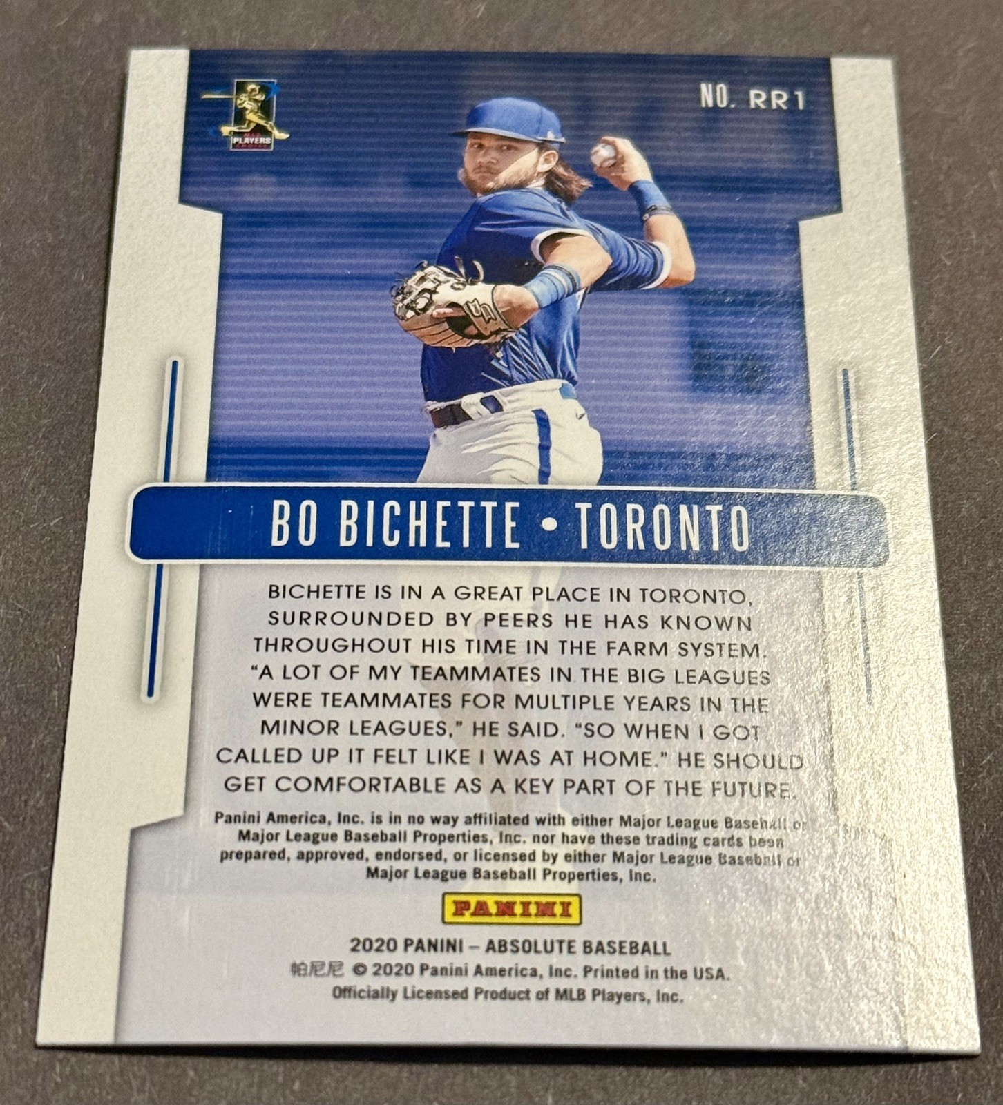 2020 Panini Absolute - Rookie Roundup Bo Bichette #RR1 Blue (RC) for ...
