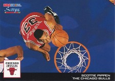 1993-94 NBA Hoops SCOTTIE PIPPEN Scoops insert card #HS4 Chicago Bulls