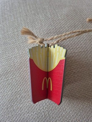 SELTENES McDonald s Pommes Ornament   recycelte Promo   UK