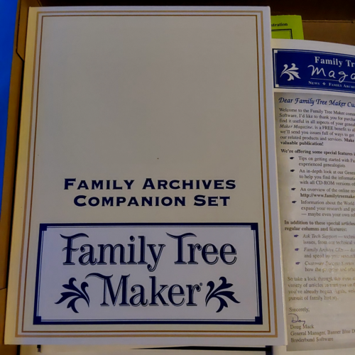 Family Tree Maker Version 5 10-CD Gift Set PC WIN 95/98 Broderbund NEW - Picture 4 of 13