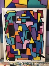 Open Vortex Acrylic Painting 8x10x1.5 in Gallery Wrapped Original Hand Painted