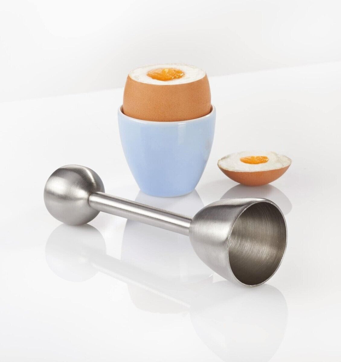 Eierköpfer Eieröffner aus Edelstahl für harte und weiche Eier (R-137)