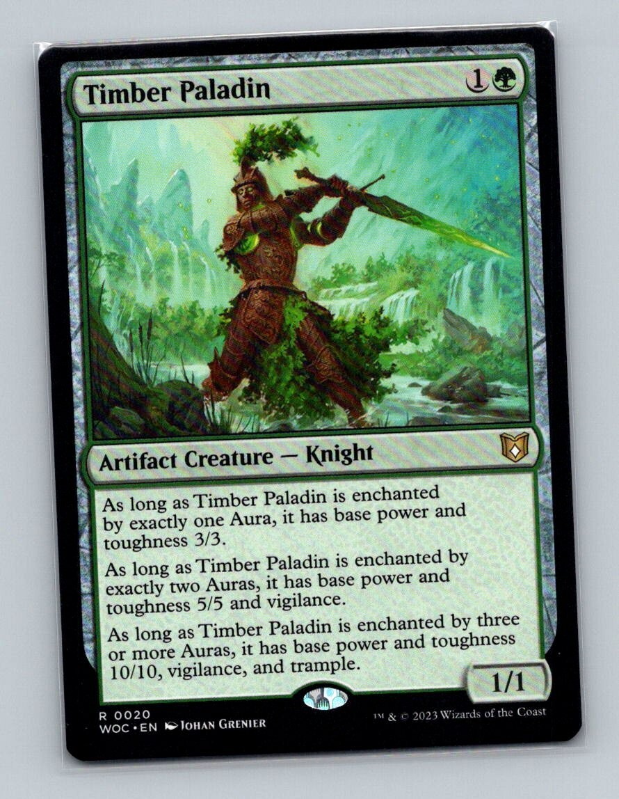 1x MTG - Timber Paladin (0020) - Commander Wilds of Eldraine - WOC- NM | eBay 1x MTG - Timber Paladin (0020) - Commander Wilds of Eldraine - WOC- NM | eBay