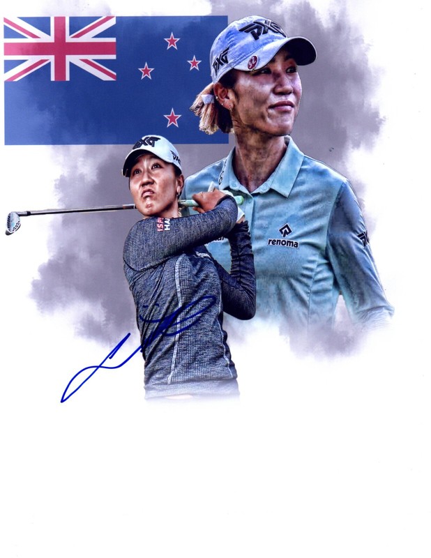 Lydia Ko LPGA star hand signed autographed 8x10 golf photo coa New Zealand d