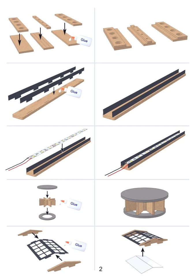 HO MODERN ENGINE HOUSE W/MOTORIZED DOORS FOR MODEL TRAIN (see video) - Image 3 of 4